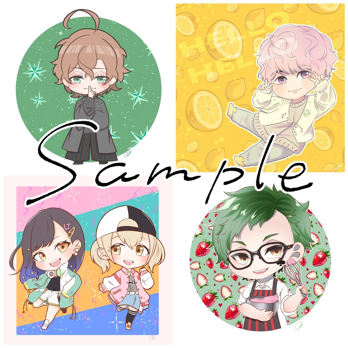 可愛いちびキャラ描かせて頂きます オリキャラ、VTuber、アイコン、アクスタなど イメージ3