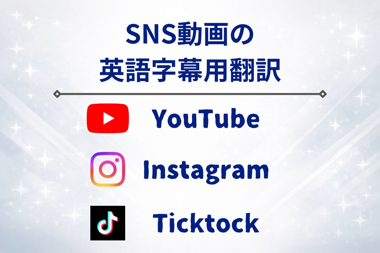 SNS動画の英語字幕作成のための翻訳します 現役スポーツ通訳が英語字幕を作成します イメージ3