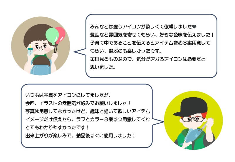 ワクワクするオリジナルアイコン描きます ★自分らしいを詰め込んだ、差がつくイラスト★ イメージ6