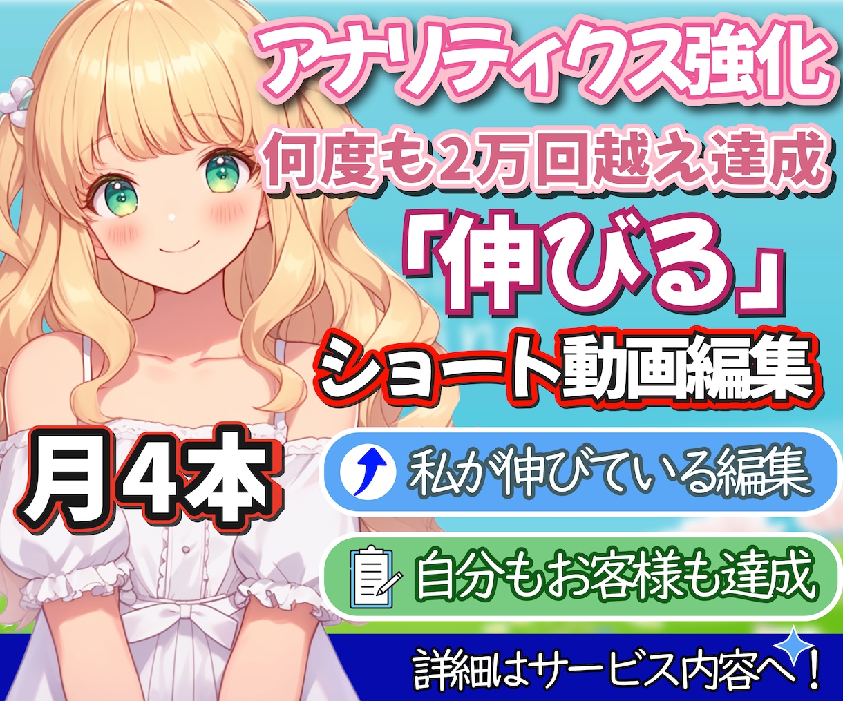 月4本視聴者を飽きさせないショート動画編集致します 月4本～ゲーム配信の切抜きショート動画作成します！サブスク イメージ1