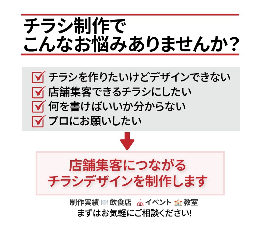 集客できるチラシデザイン制作します ターゲットに届く伝わるチラシを設計 イメージ2