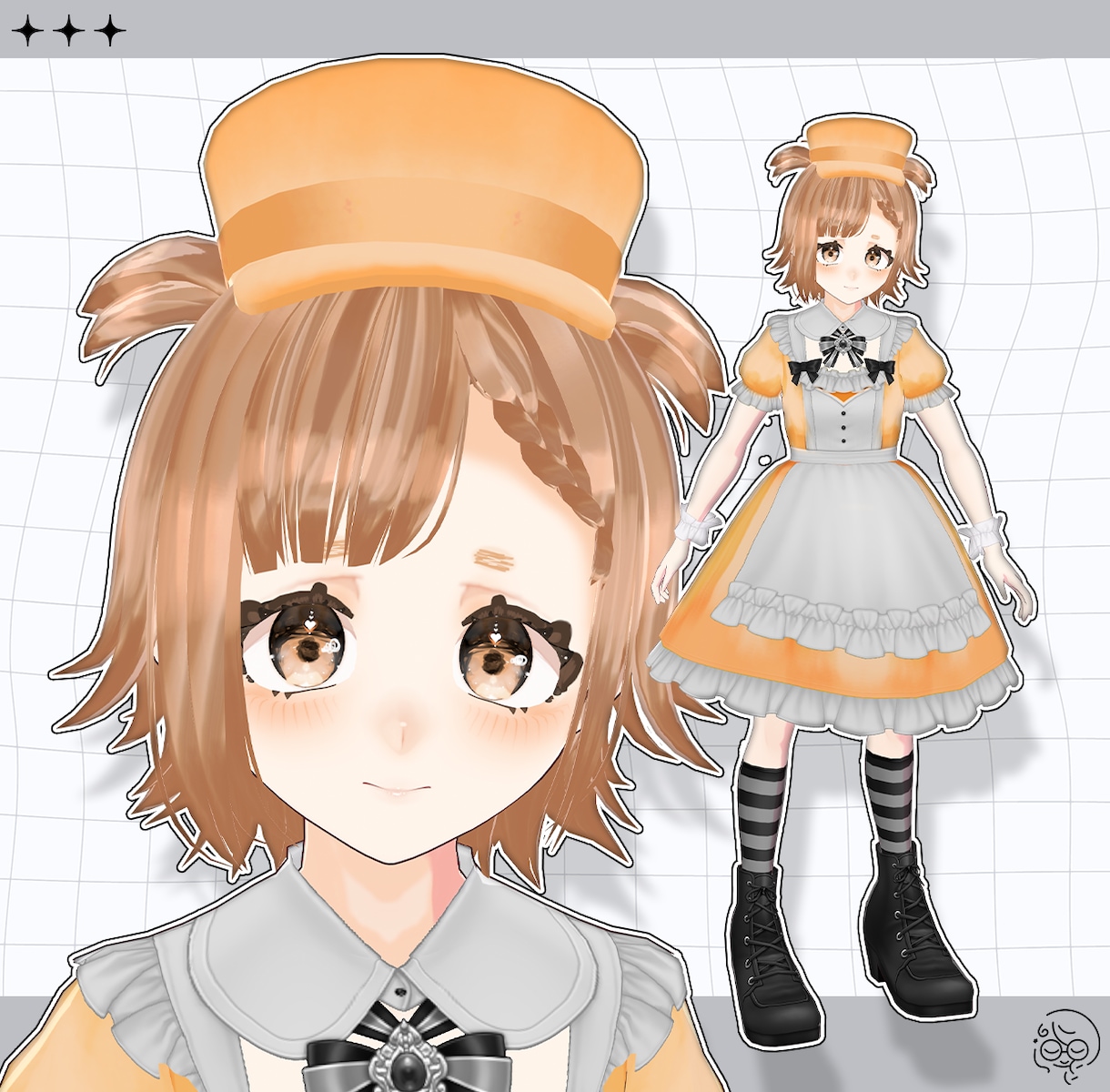 9月末まで格安！VTuber等！3Dモデル作ります VRM・VRChat・MMD対応！絵から制作可！VRoid製 イメージ5