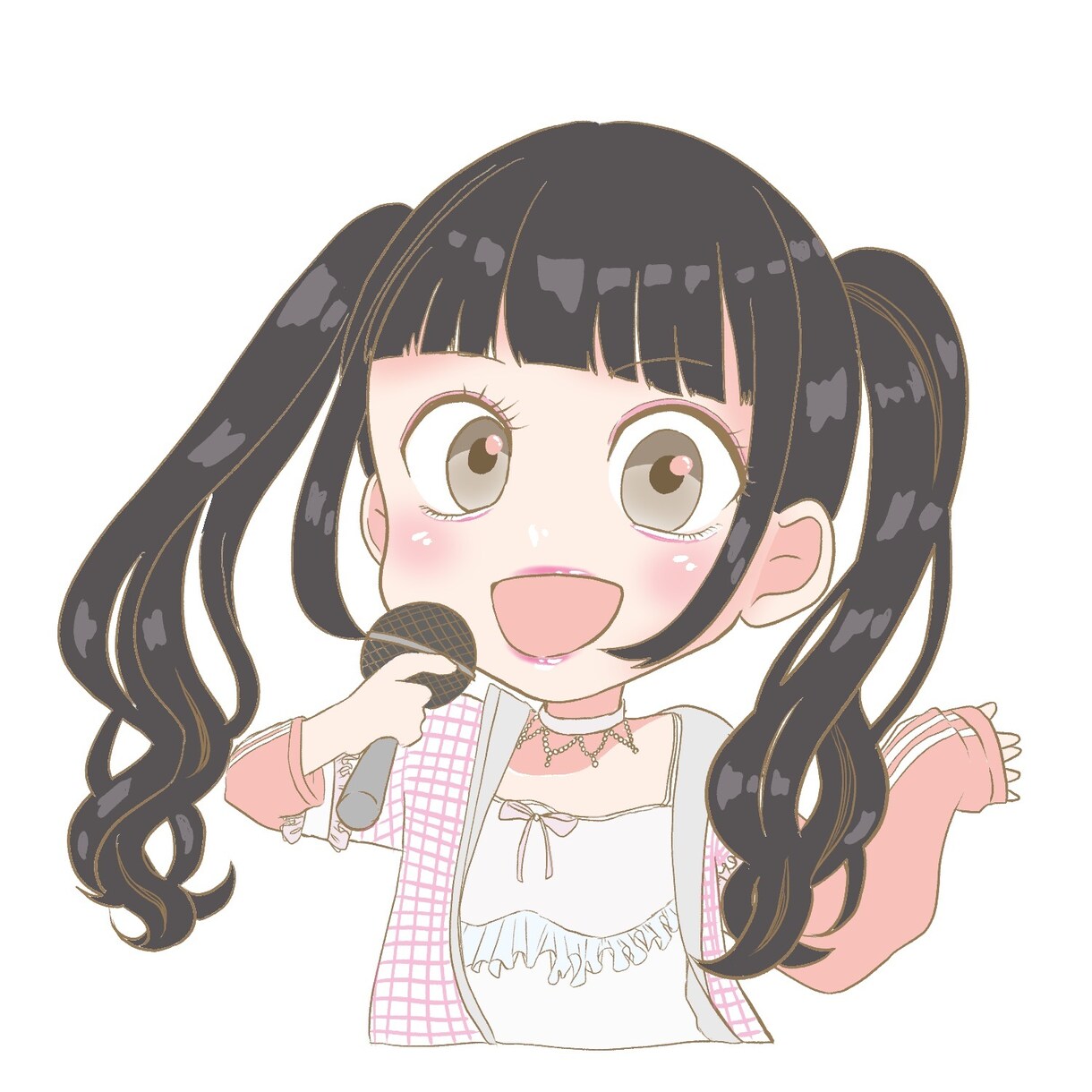 SNSや名刺に♪ミニキャラお描きします 少女漫画風♡キラキラかわいいミニキャラ描きます イメージ1