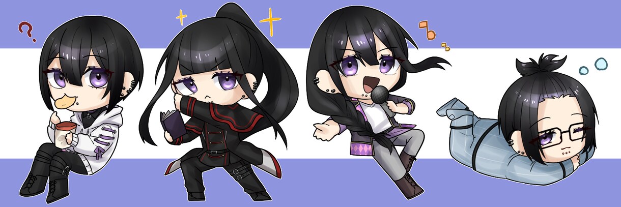 配信用のデフォルメキャラ描きます YouTubeライブ、ゲーム実況動画のイラスト3日で描きます イメージ6