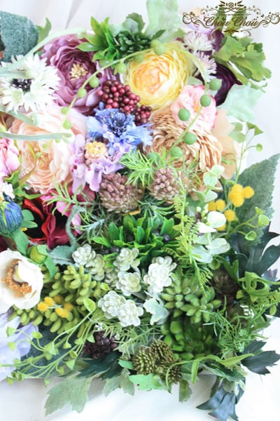 特別なフレームフラワーを作ります オリジナデザインのお花に刻印もお入れします。ウェルカムボード イメージ9