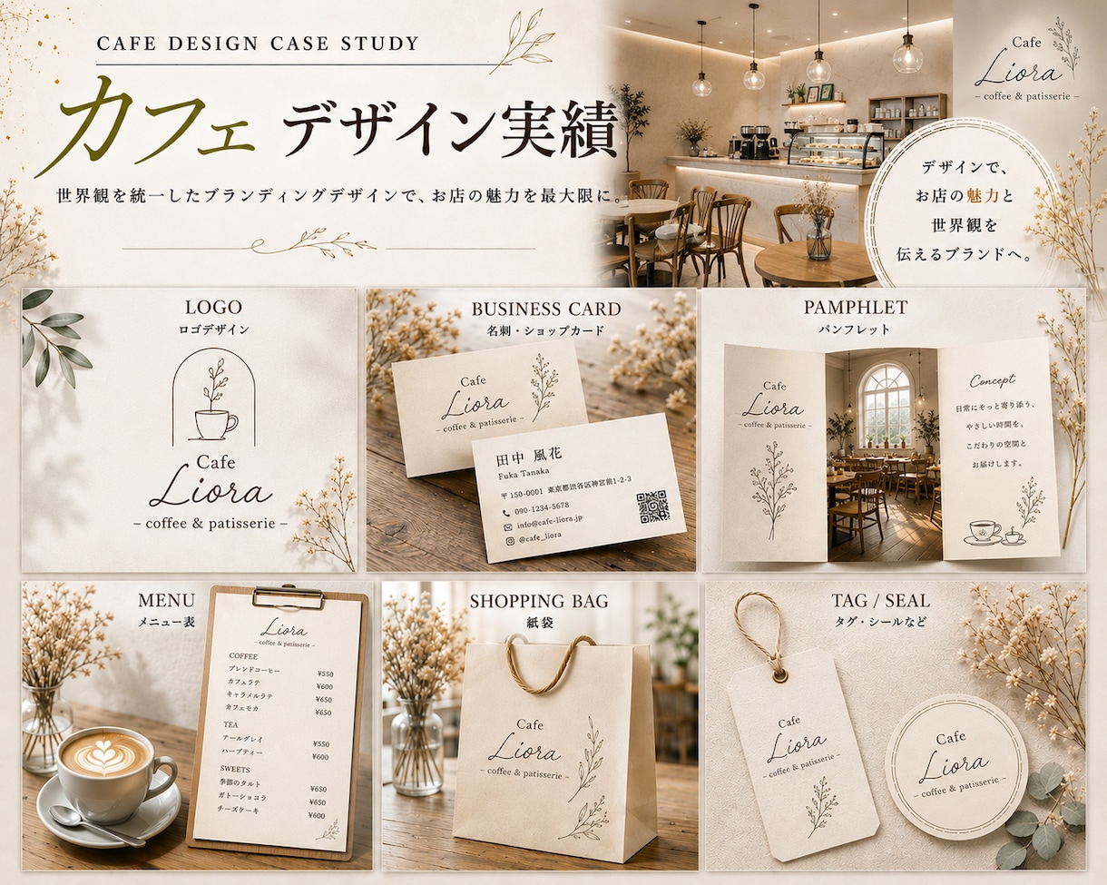 開業・起業女性向けのブランドデザインを制作します 開業準備で忙しい女性のために必要なデザインをまとめて制作 イメージ2