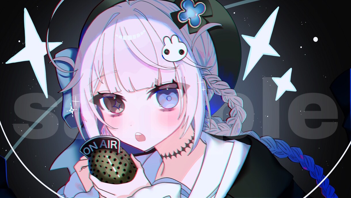 可愛い萌え系イラスト制作します VTuberさんや配信さんなどのイラストお手伝いいたします イメージ1