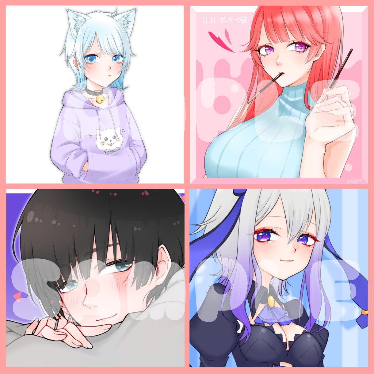 SNSで使えるアイコン用イラストをお描きします 最短翌日納品！！オリジナルアイコンにしませんか？✨ イメージ2