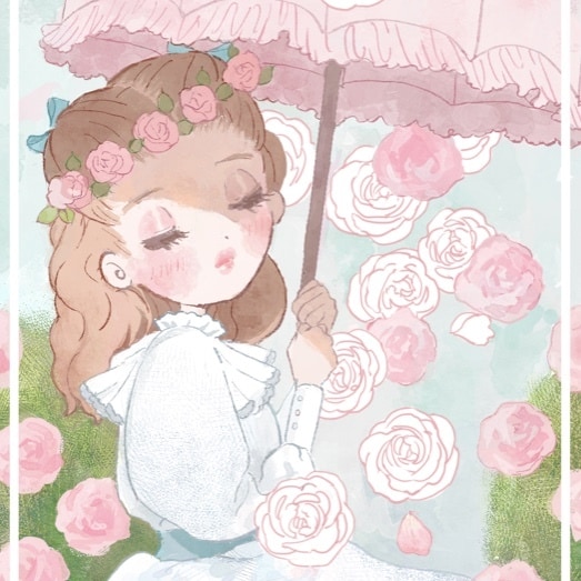 ふんわり可愛いテイストのイラスト描きます 現役美大生によるSNSのアイコンやイラストカット制作 イメージ7