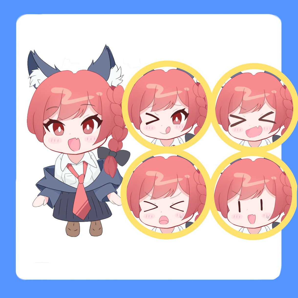 かわいいミニキャラ描きます 商用利用、二次利用OK サムネ、グッズ、動画用立ち絵などに イメージ3