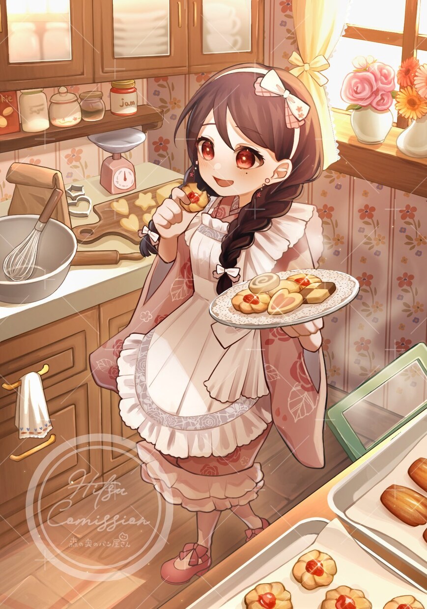 背景にもこだわった一枚絵を制作します 一枚絵・記念日・サムネ・グッズ幅広く対応しています！ イメージ3