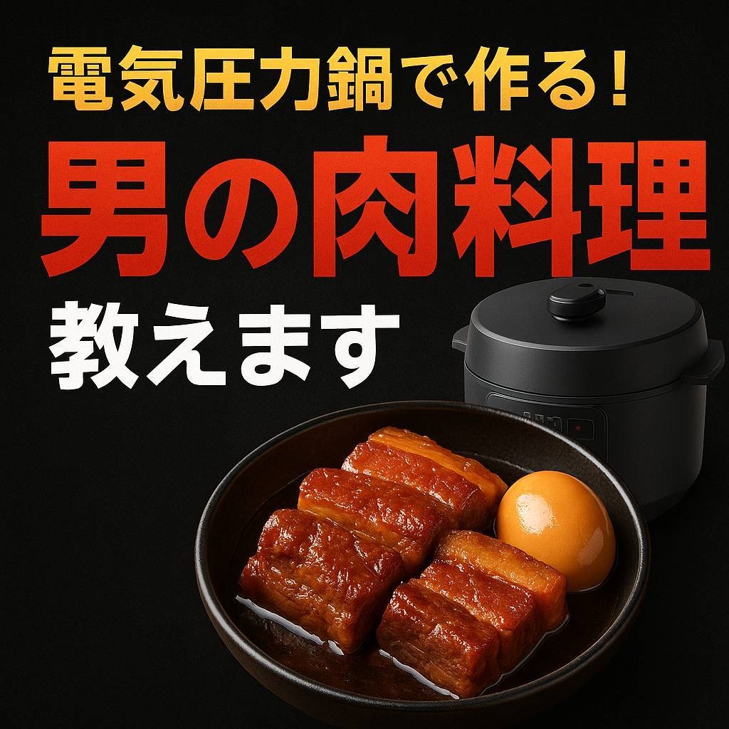 電気圧力鍋で男のガッツリ肉料理教えます 放っておくだけ！簡単・時短・絶品肉料理 イメージ1