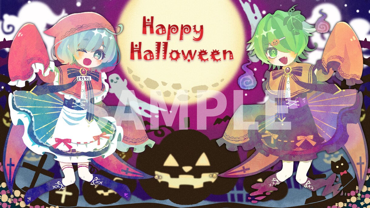商用OK！絵本のようなポップなイラストお描きします アイコンやサムネ、グッズなどに！ イメージ5