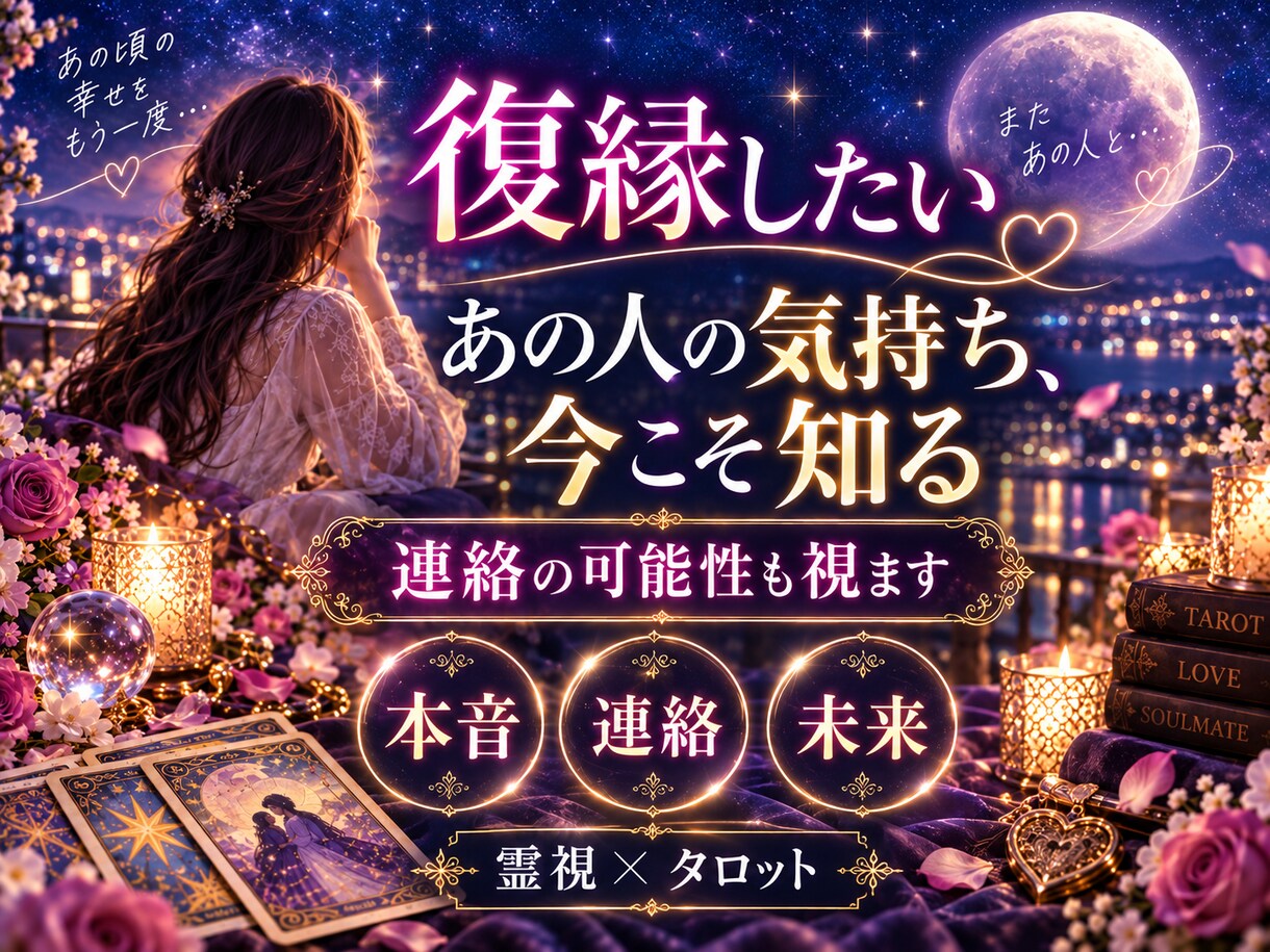 復縁占い｜相手の本音と復縁の可能性を霊視します 元彼・元カノの本音、冷却期間、復縁時期、連絡まで霊視鑑定 イメージ10