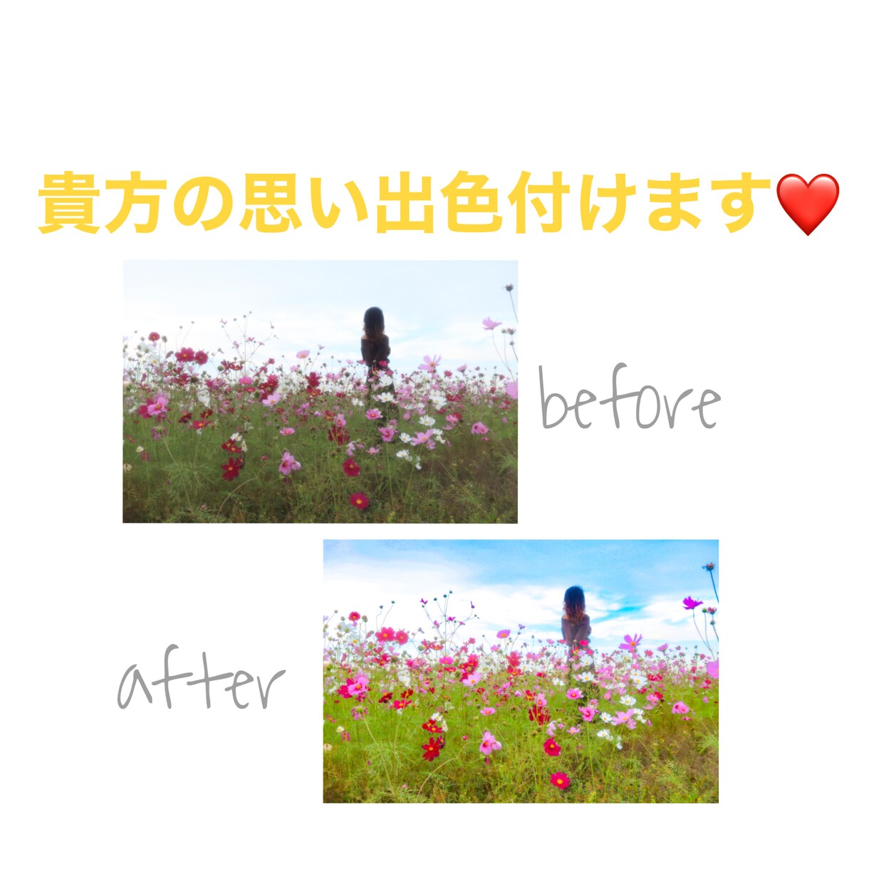 貴方の思い出を映えさせます 暗い写真から明るい写真、カラフルに映える写真にしませんか？ イメージ1