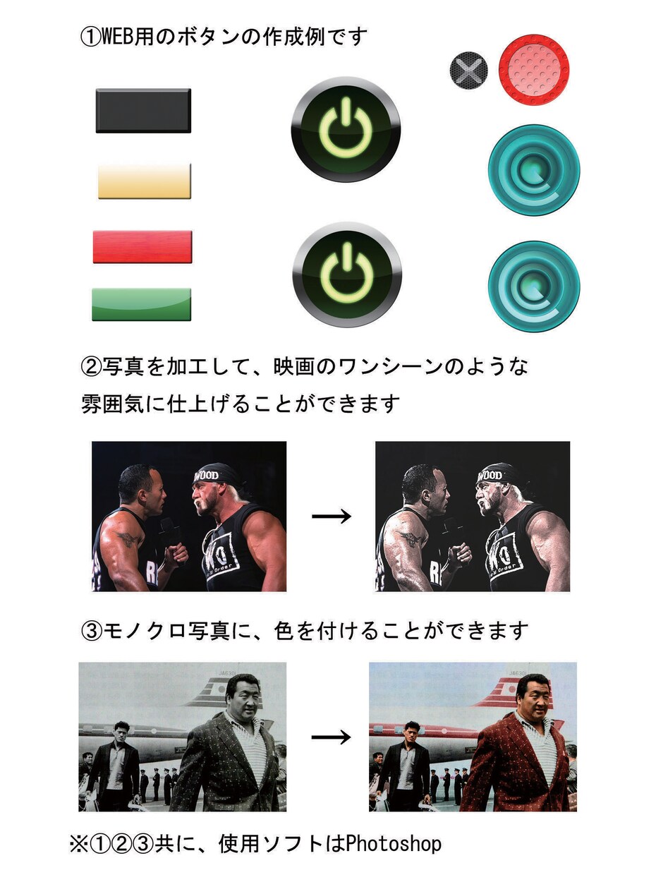 人物の写真の加工致します お写真を編集して、綺麗に致します。 イメージ2
