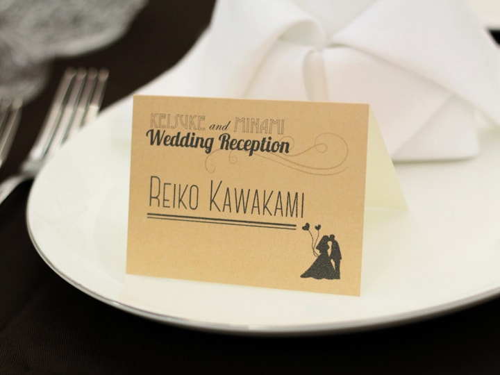 思い出に残るオリジナル席札デザインします 結婚式や節句などに使えるオリジナル席札をお求めの方 イメージ1