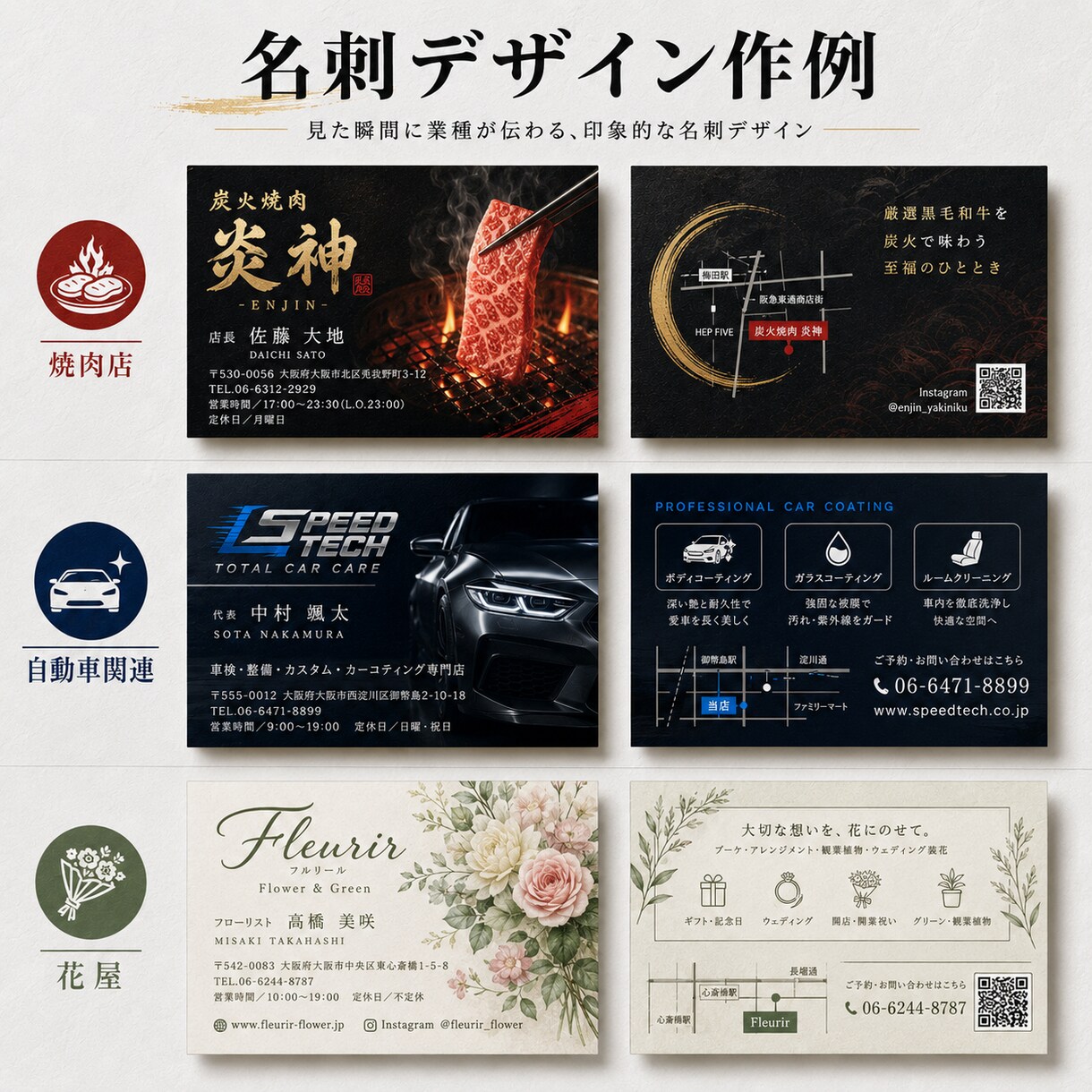 小規模事業者向けに名刺を作成します 伝わりやすく、見やすい販促物を丁寧に作成します イメージ6