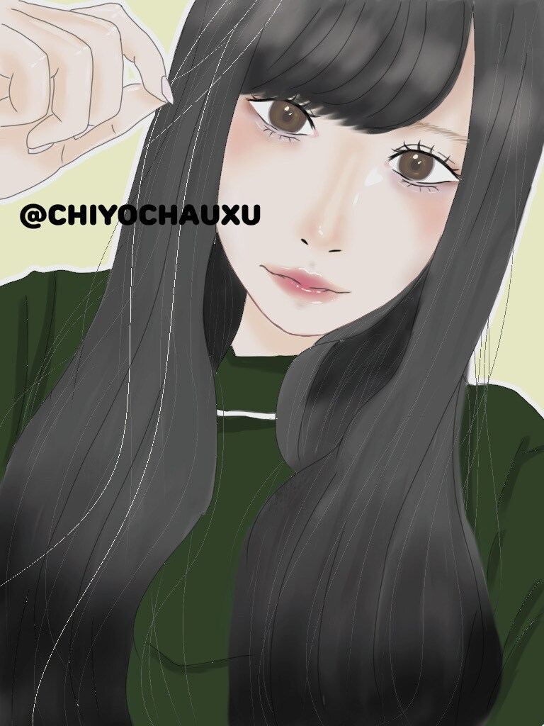 似顔絵風アイコン描きます 淡い色合い似顔絵風の可愛いアイコン イメージ2