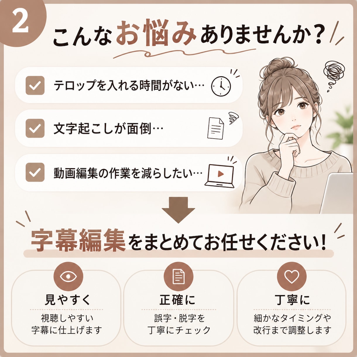 Vrewでフルテロップ編集します 毎日Vrewを使う実務経験者が対応 イメージ2