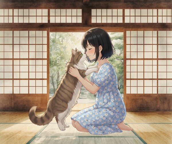 テリトリ共有一週間✭キミの近くをパトロールします 猫的距離感7日間【ゆっくりしていってね】最終日は…!? イメージ9