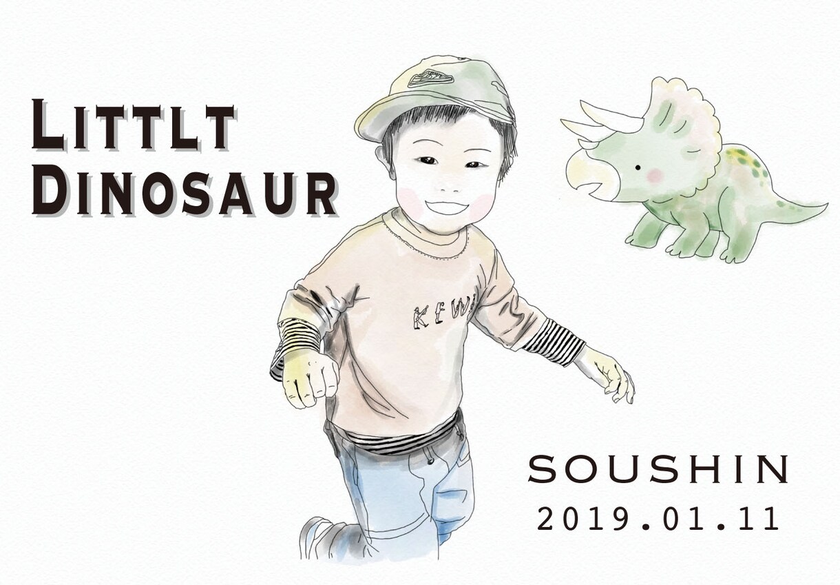 インテリア用の似顔絵描きます 似顔絵/イラスト/ウェルカムボード/インテリア/子ども イメージ1