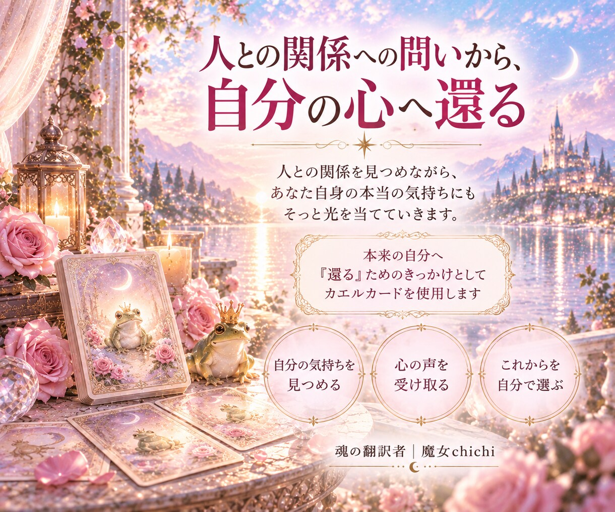 人間関係で揺れるあなたの心を丁寧に整理します 言葉や距離感に揺れる想いを受け取り、心に届く言葉へ イメージ4