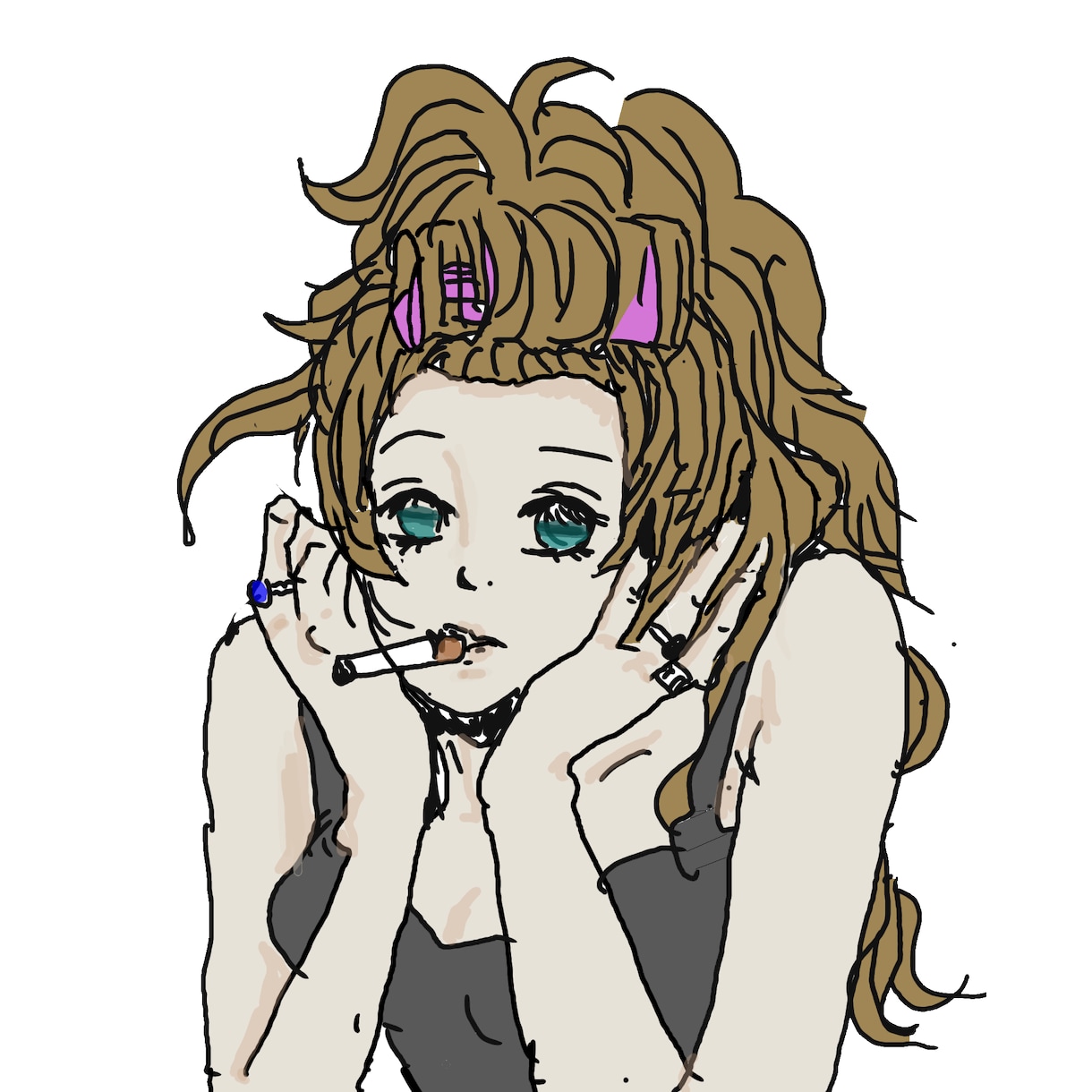 アンニュイでラフなイラスト描きます ちょっとクセのある絵が好き。そんな方におすすめです。 イメージ2