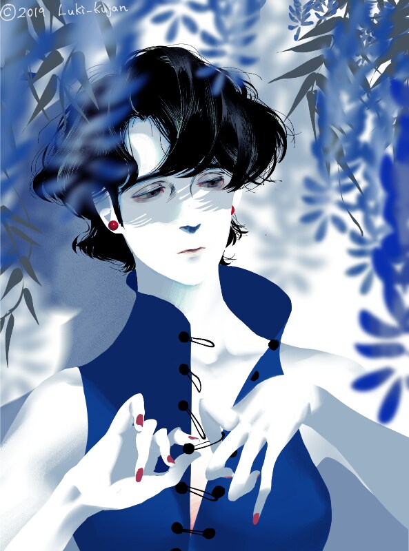 アンニュイで印象的な人物イラスト描きます 繊細な感情表現、憂いのある人物像が欲しい方へ。 イメージ6