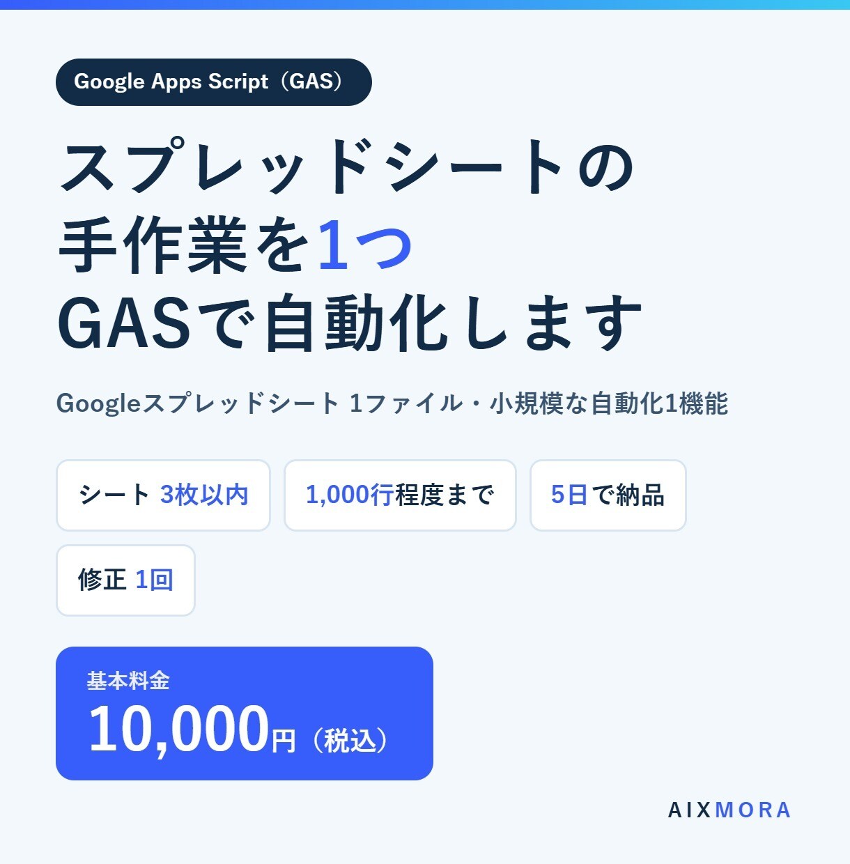 スプレッドシートの手作業を1つGASで自動化します 転記・集計・通知などの手作業を1機能で自動化 イメージ1