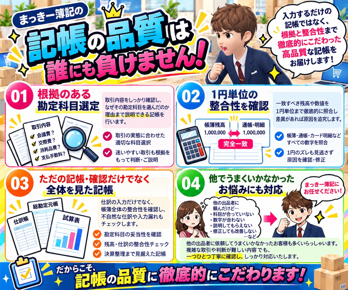 ECサイトの経理代行(仕訳/記帳代行いたします Amazon｜楽天｜ヤフー｜自社EC｜ebay｜ハンドメイド イメージ5
