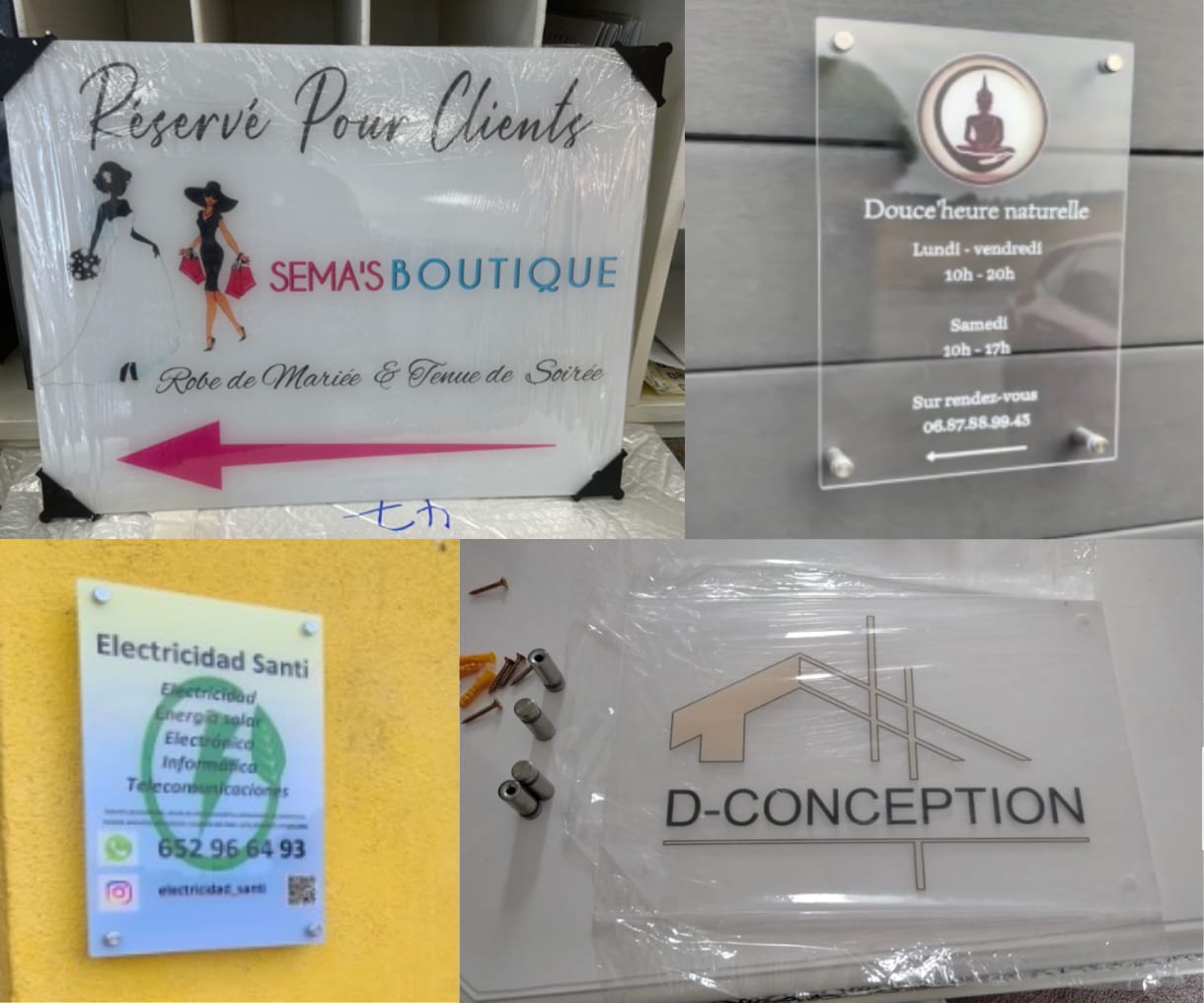 アクリル看板のデザイン+現物納品致します シンプルで洗練されたデザインは、飽きずにずっと使える♪ イメージ6
