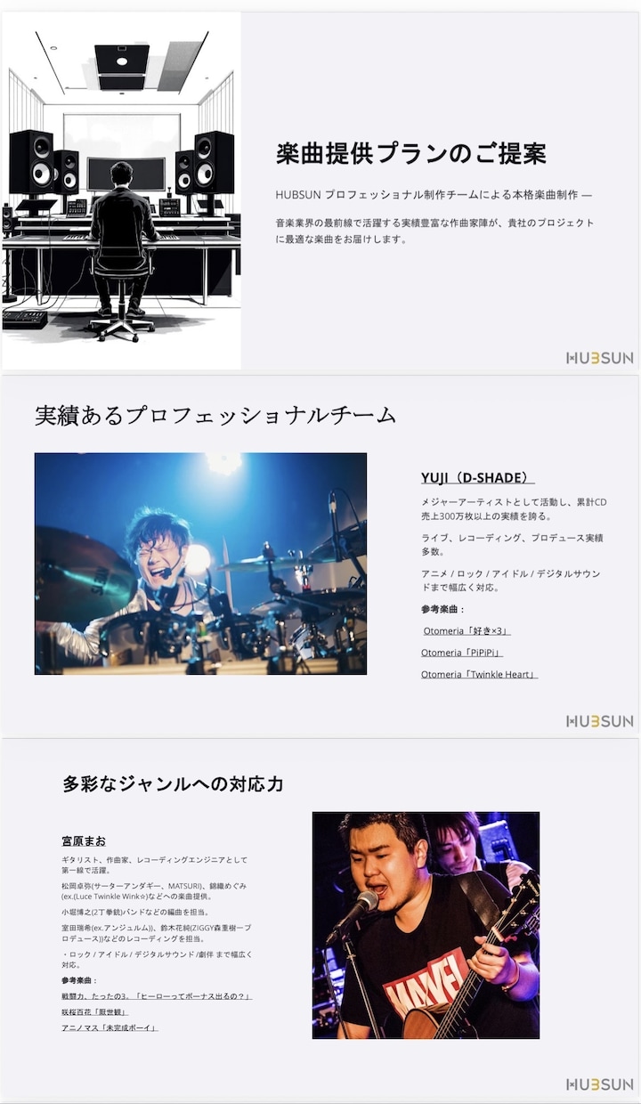 ご要望通りの楽曲制作を致します メジャー提供経験あり作曲家陣が楽曲制作！ イメージ1