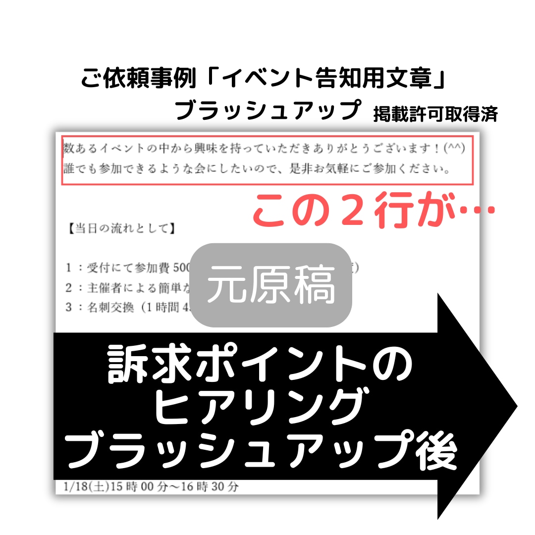 元販促企画者が訴求力が高いセールスコピーを書きます メルマガからECサイトの商品PR文まで幅広くご対応します イメージ2