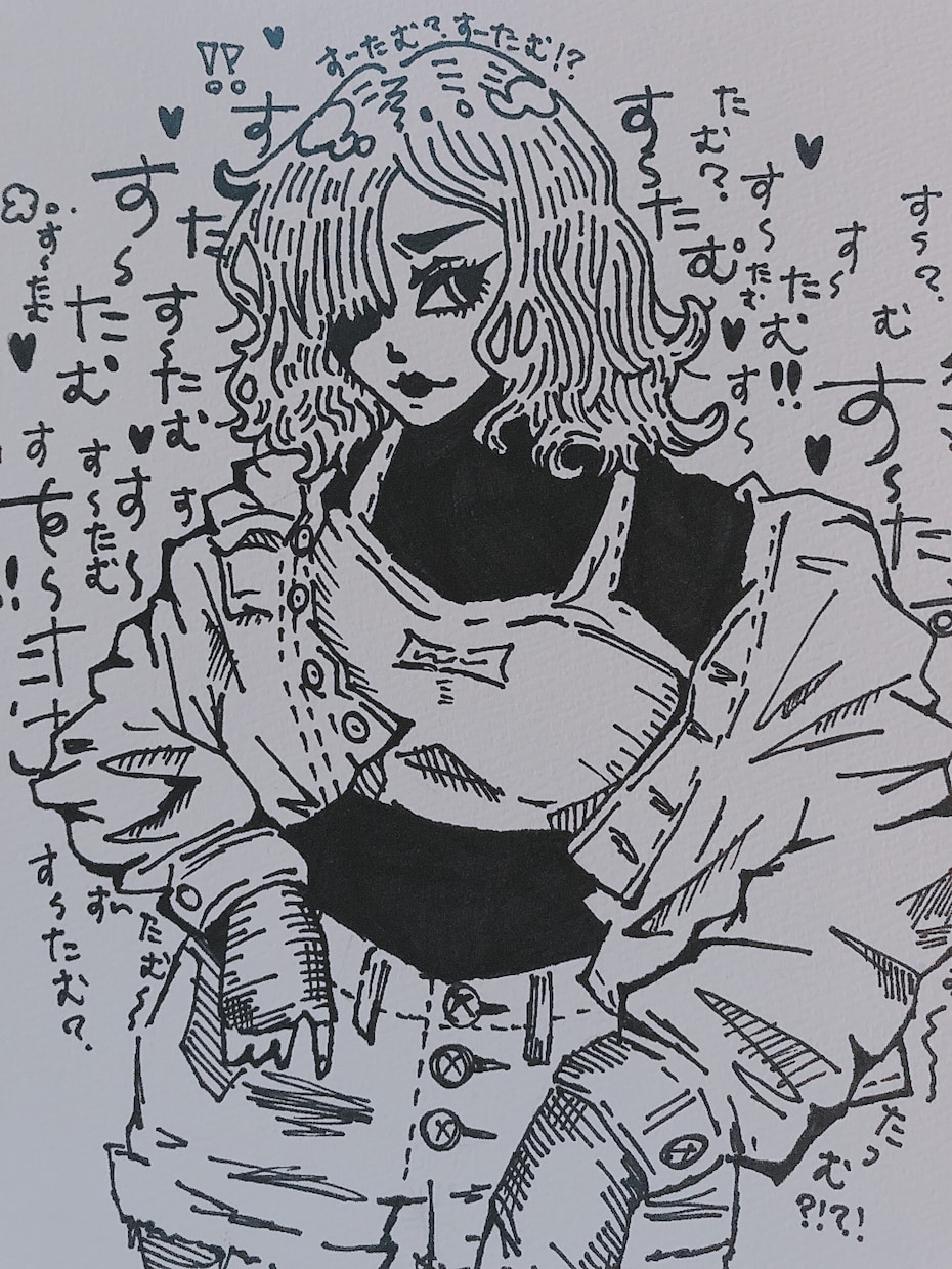 似顔絵描きます 可愛いかんじになるかとっ！マッキーと色鉛筆で！描きます！ イメージ4