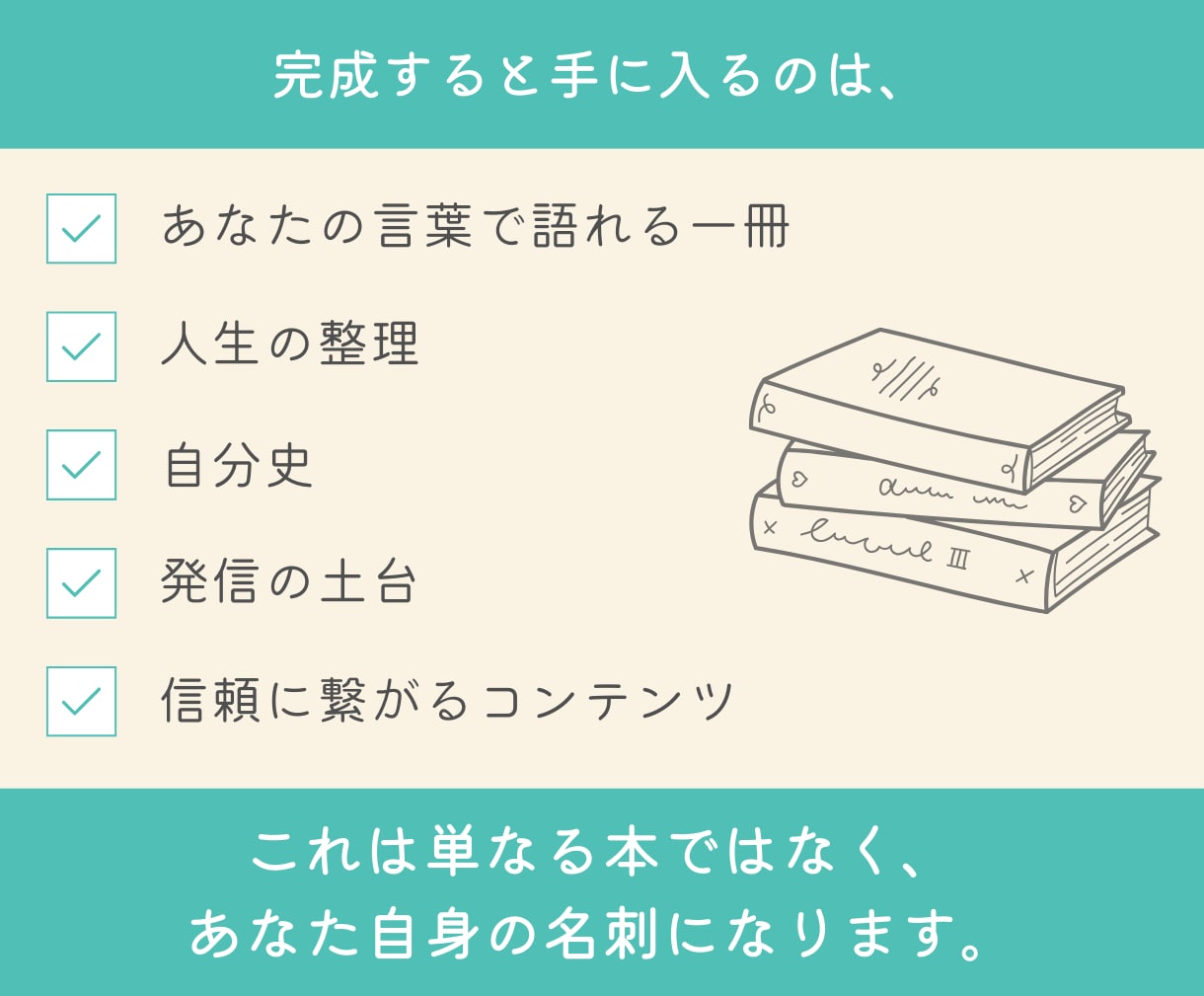 あなたの人生観や人柄が伝わる「名刺本」作ります 交換日記で作る「自分だけの名刺本・自分史」伴走型出版サポート イメージ7