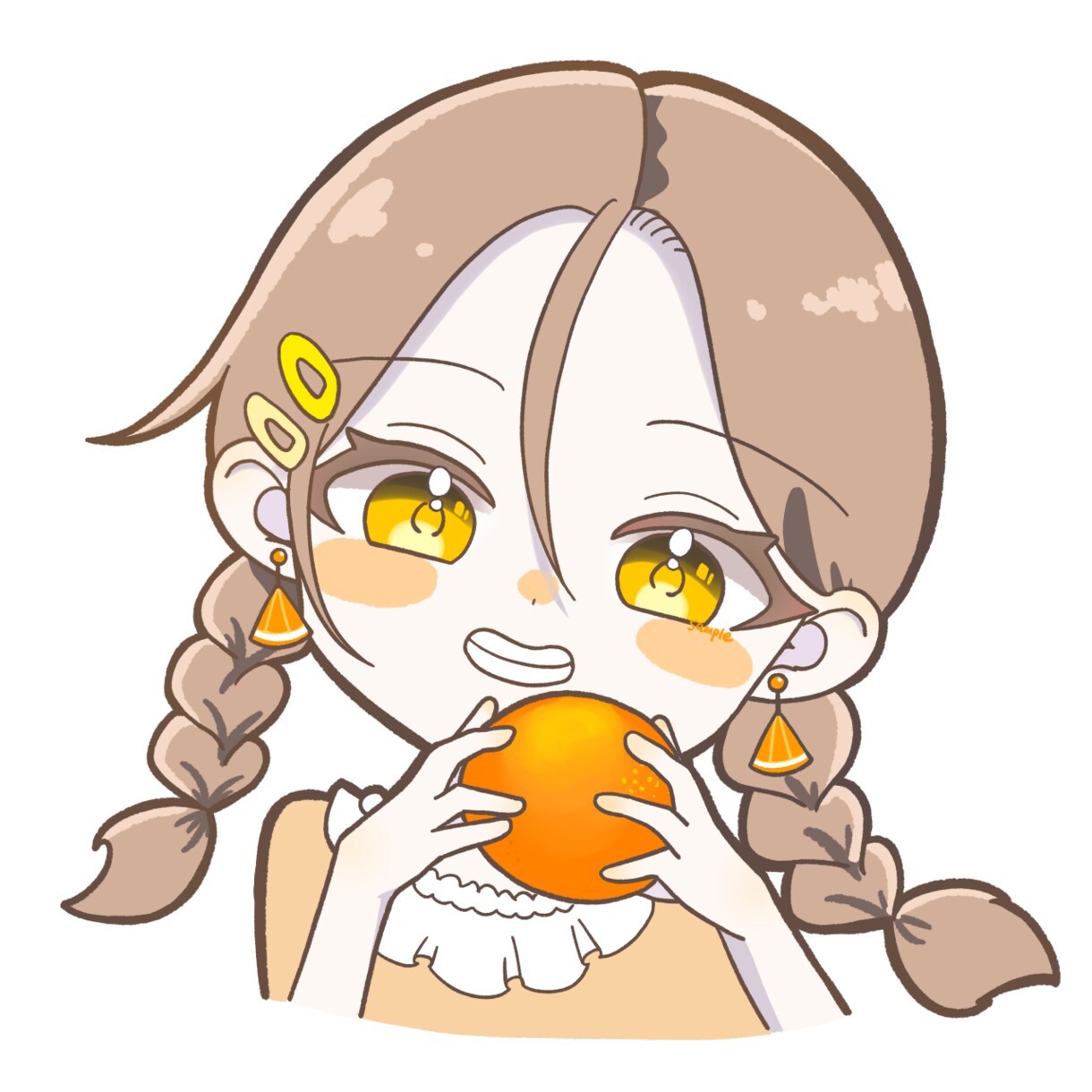 キュートでまんまるおめめのちびキャラ描きます バストアップから全身までキュートなちびキャラを描きます！ イメージ6