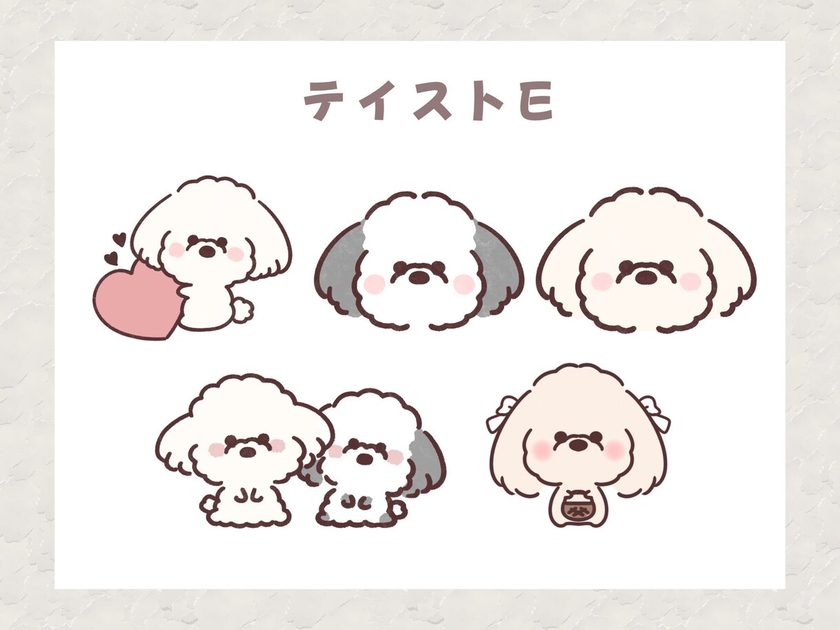 ペットのゆる可愛い似顔絵作成します ゆるかわテイストでグッズにも◎ イメージ3