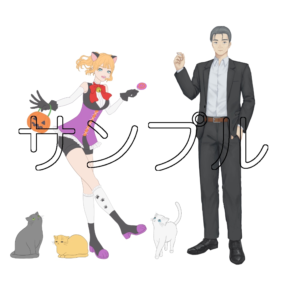 立ち絵イラスト制作します TRPG、ゲーム、動画などに使える立ち絵を描きます イメージ2