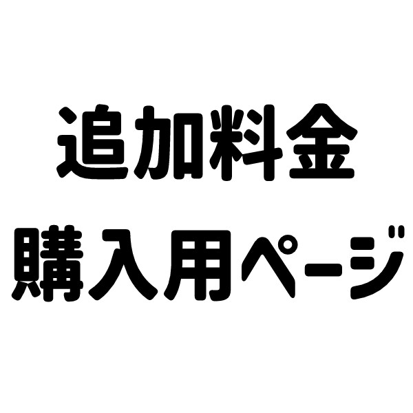 追加料金はこちらからお願いします ご購入者様限定、追加料金のお支払い用ページです イメージ1