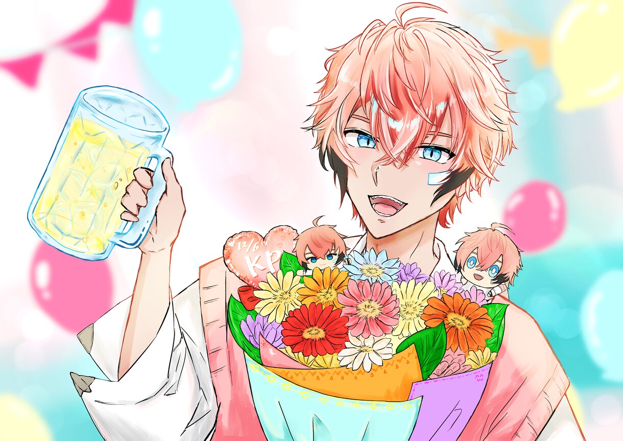 歌ってみた配信用イラスト・ロゴ描きます 歌ってみたイラスト経験あり、差分対応可能です！ イメージ8