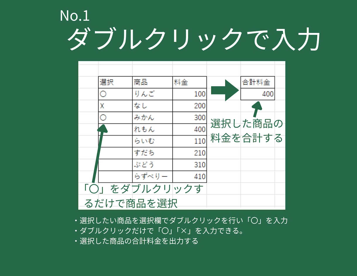 Excel作業！自動化＆効率化ツール作成します Excel作業を自動化・効率化、お任せください イメージ4