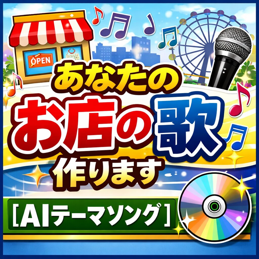 あなたのお店の歌作ります SNSや動画で使えるオリジナルテーマソングを制作します。 イメージ1