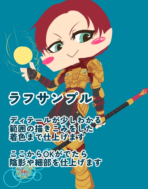 主線なしミニキャライラスト描きます まろやかだけど個性を出したアバターイラストが欲しい方へ イメージ5