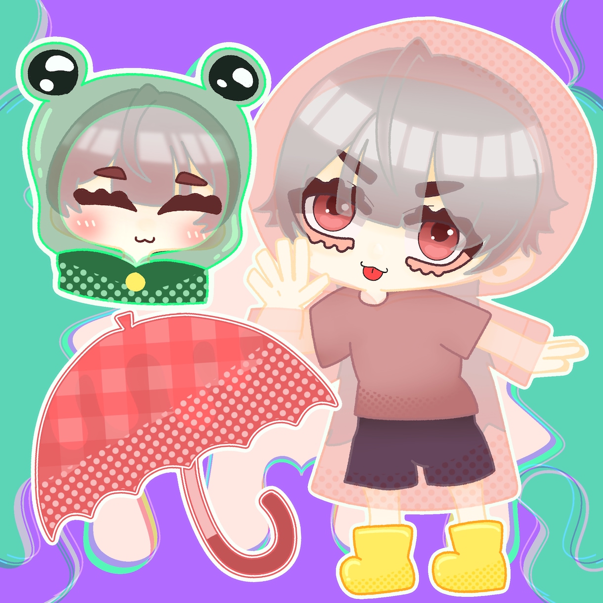 6月つめこみ量産イラストます 可愛いデフォルメキャラつめこみイラスト イメージ2