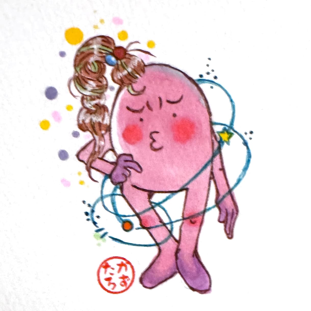アナログイラストでキャラクターをお描きします 手描きの絵を飾って、ホッコリしませんか？ イメージ4
