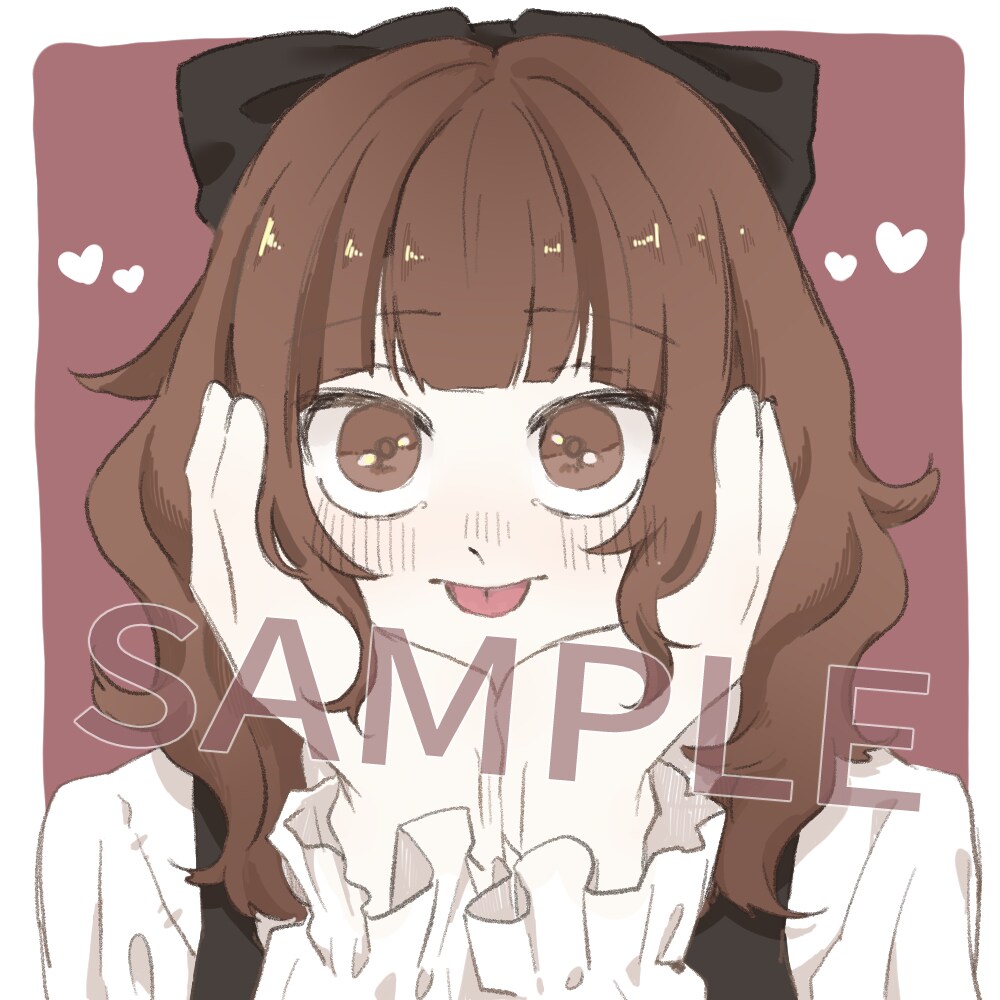 かわいらしいポップなアイコンを描きます SNSのアイコンに是非お使いください♡ イメージ1