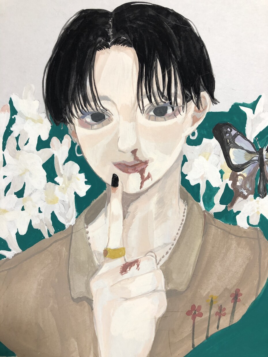 イラストを描きます 男の子や女の子 色味が薄く、儚げな絵を描くのが好きです。 イメージ3