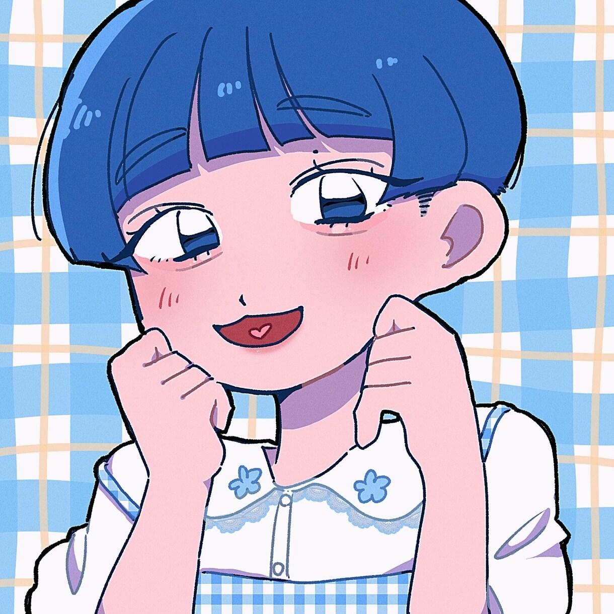 ポップでキュートな似顔絵描きます ポップでキュート且つ、ちょっぴりレトロな似顔絵です♡ イメージ4