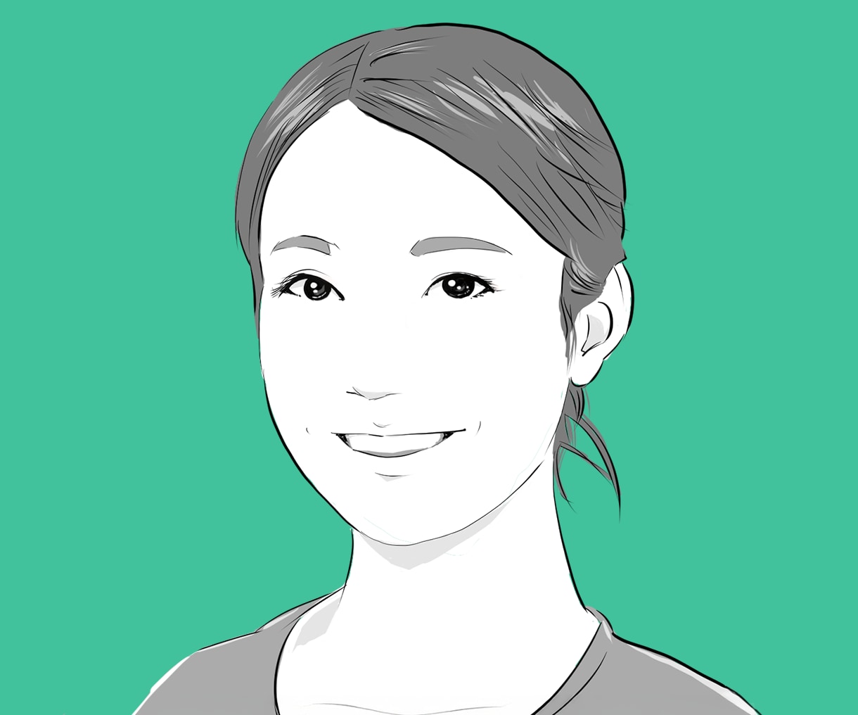リアルで落ち着きのあるモノクロの似顔絵を描きます 色を付けずにあえてシンプルに！上品で優雅な雰囲気です イメージ3